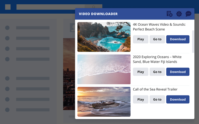 Video Downloader for FaceBook chrome谷歌浏览器插件_扩展第3张截图