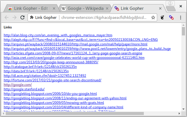 Link Gopher chrome谷歌浏览器插件_扩展第1张截图