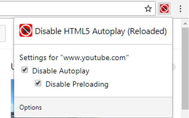 Disable HTML5 Autoplay (Reloaded) chrome谷歌浏览器插件_扩展第1张截图