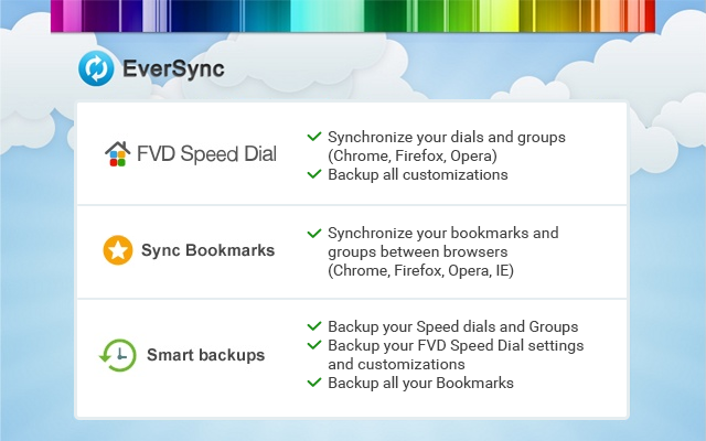 EverSync - Sync bookmarks, backup favorites chrome谷歌浏览器插件_扩展第1张截图