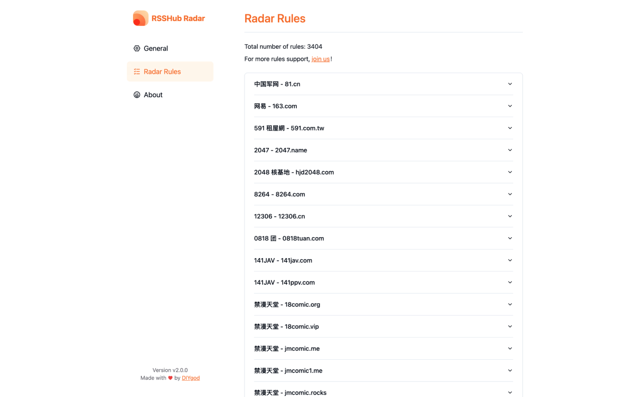 RSSHub Radar chrome谷歌浏览器插件_扩展第3张截图