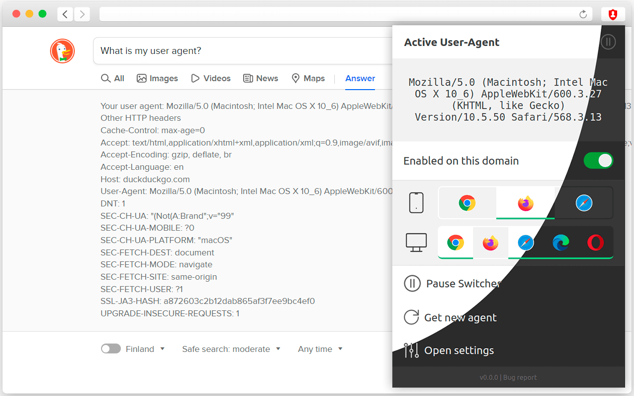 Random User-Agent (Switcher) chrome谷歌浏览器插件_扩展第8张截图