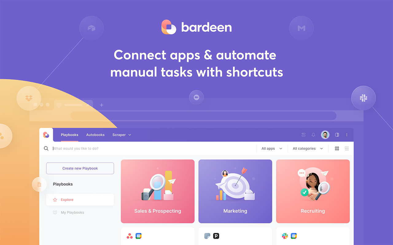 Bardeen - 自动化你的手动工作 & 提高你的生产力 chrome谷歌浏览器插件_扩展第2张截图