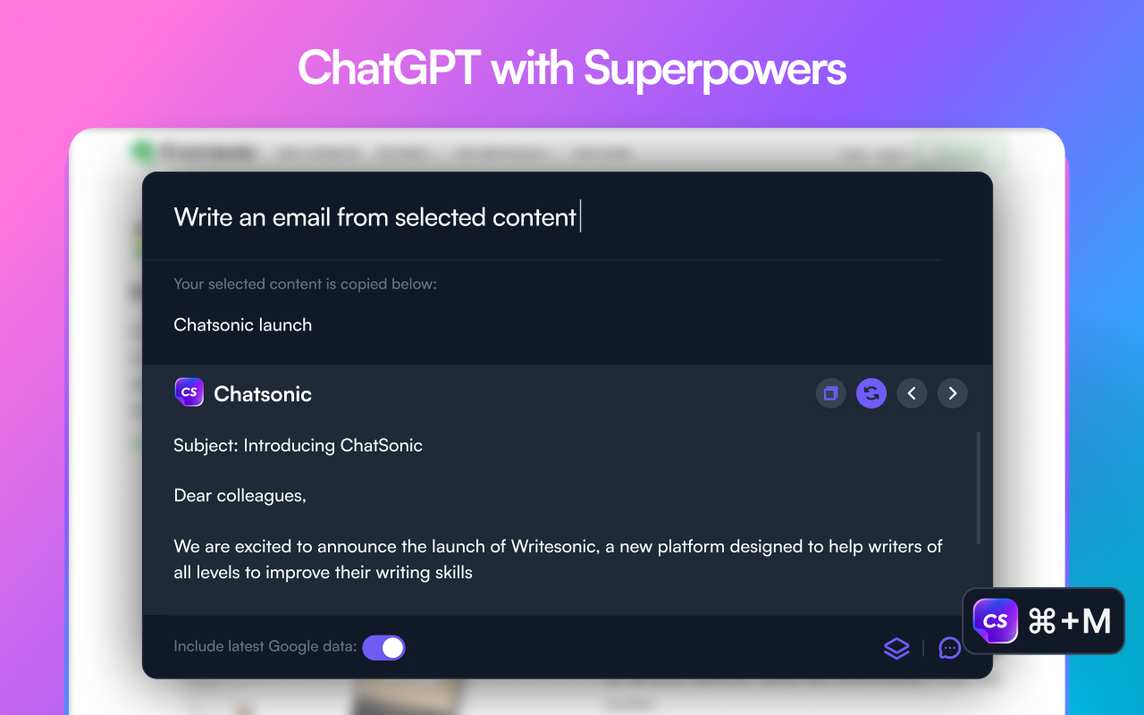 ChatSonic - ChatGPT with super powers chrome谷歌浏览器插件_扩展第8张截图