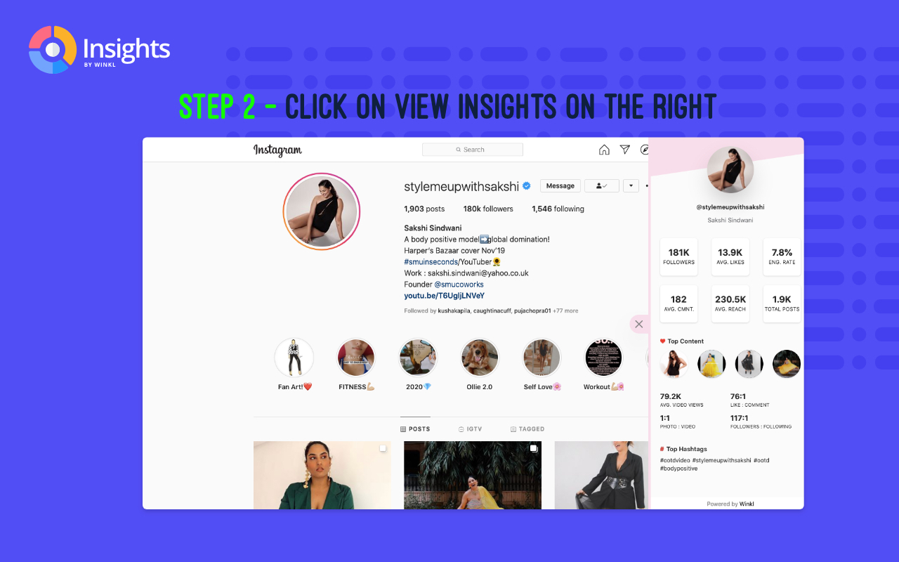 Influencer insights for Instagram & YouTube chrome谷歌浏览器插件_扩展第1张截图