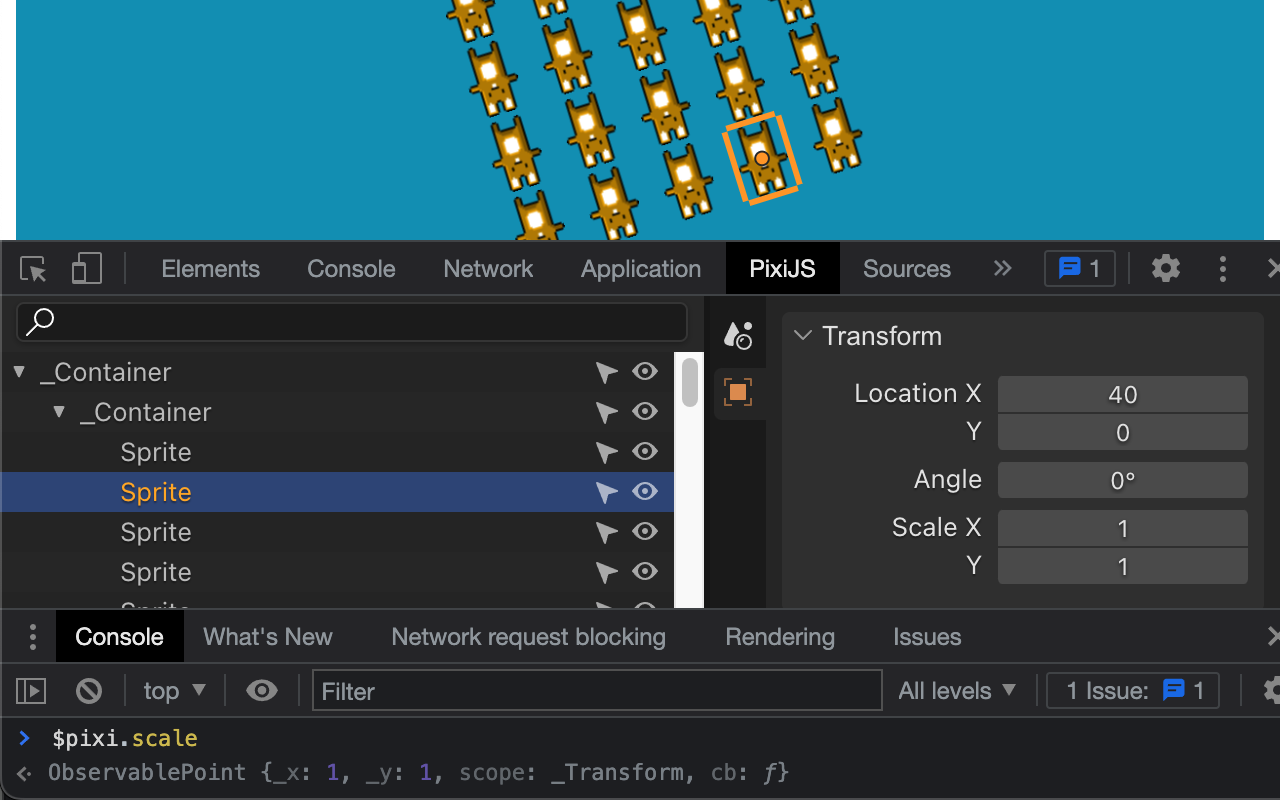 PixiJS Devtools chrome谷歌浏览器插件_扩展第1张截图