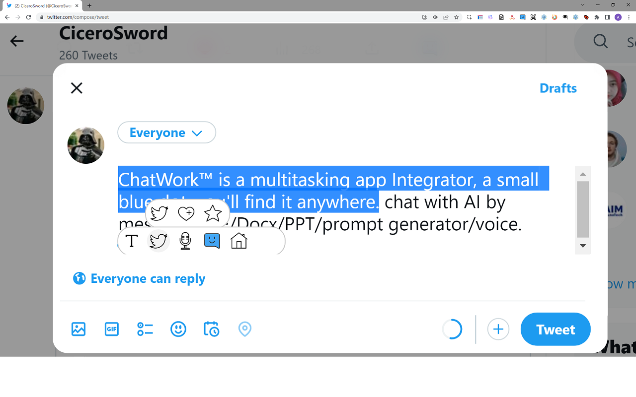 ChatWork™ & GPT4-128K & Sidebar -FREE chrome谷歌浏览器插件_扩展第5张截图