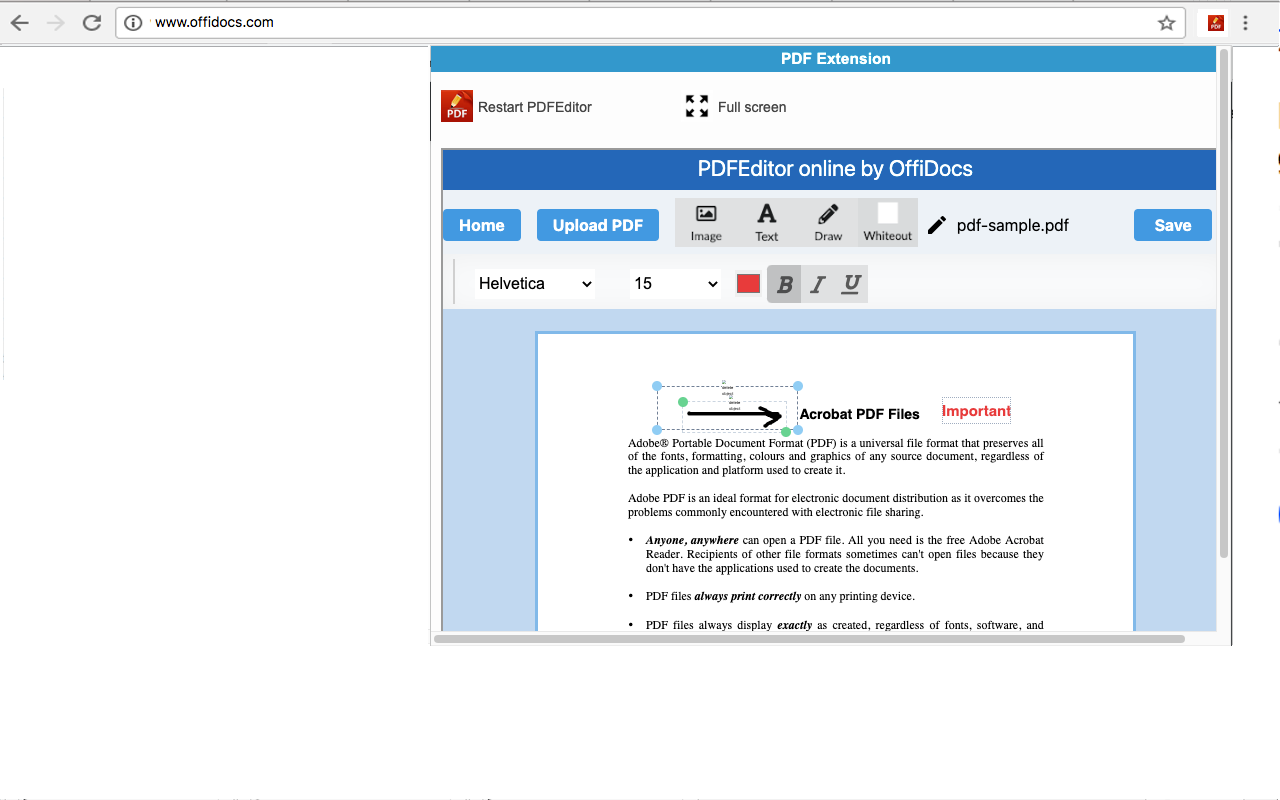 PDF编辑器在线 chrome谷歌浏览器插件_扩展第3张截图