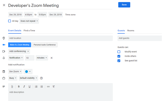 Zoom Chrome Extension chrome谷歌浏览器插件_扩展第6张截图