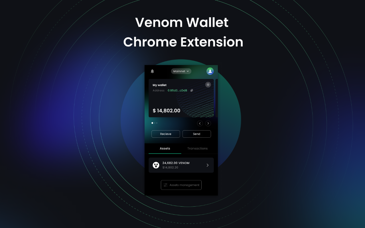 Venom Wallet chrome谷歌浏览器插件_扩展第1张截图