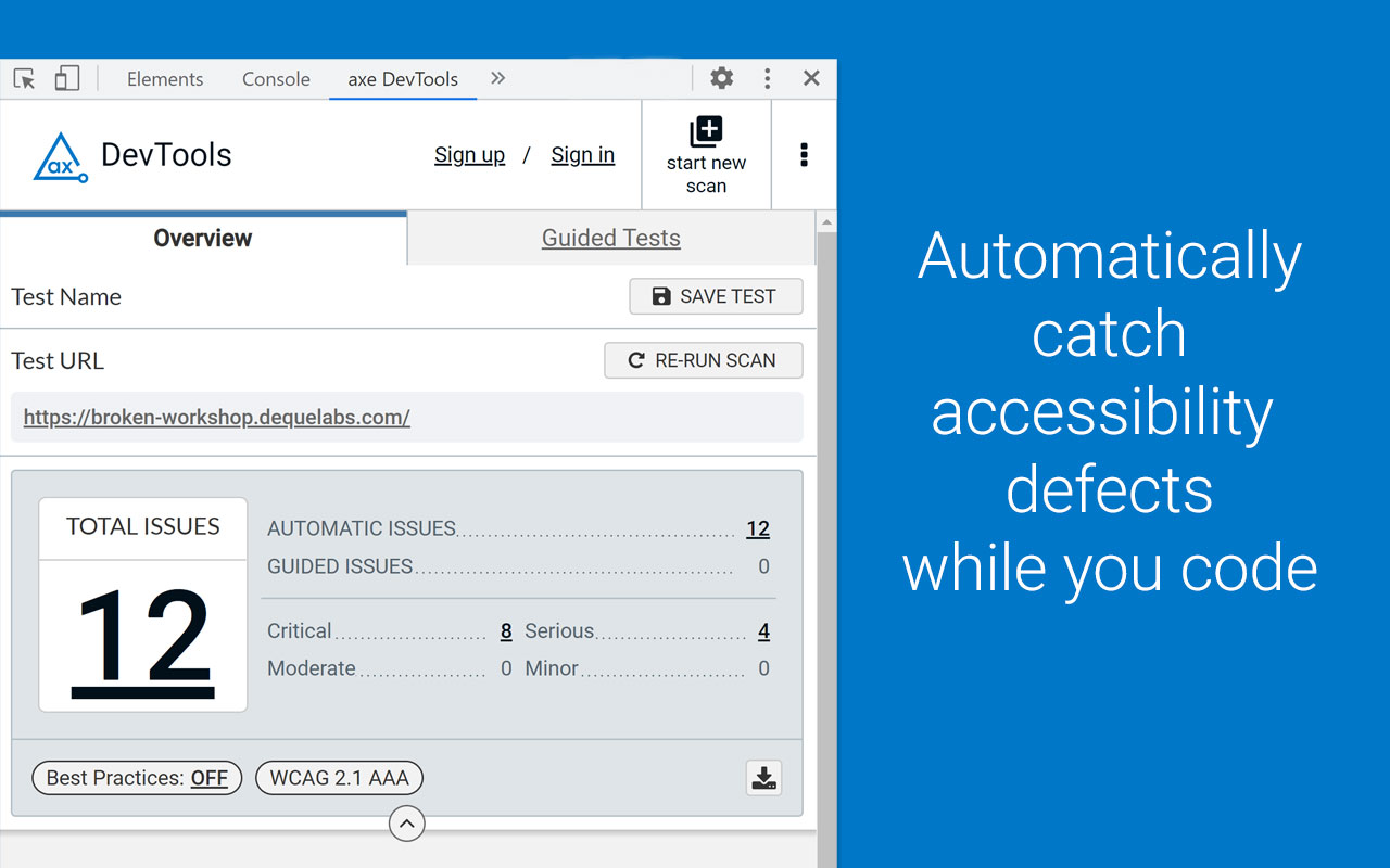 axe DevTools - Web Accessibility Testing chrome谷歌浏览器插件_扩展第1张截图