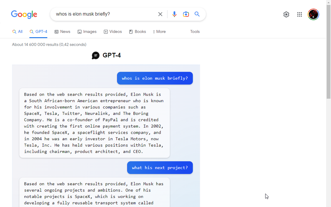 SidePanel for Bard and GPT-4 Google Search chrome谷歌浏览器插件_扩展第2张截图