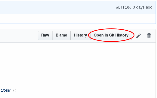 Git History Browser Extension chrome谷歌浏览器插件_扩展第1张截图