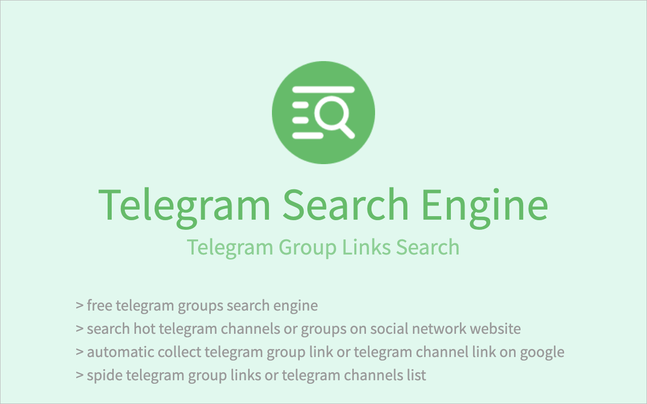 Telegram群组搜索工具 - tg电报群组搜索工具 chrome谷歌浏览器插件_扩展第1张截图