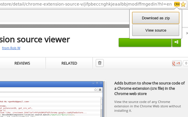 Chrome extension source viewer chrome谷歌浏览器插件_扩展第1张截图