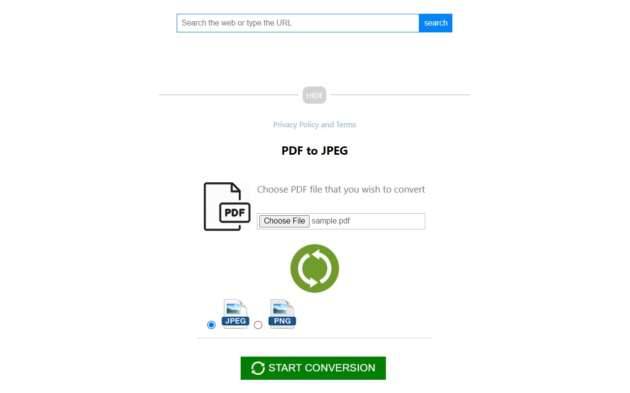 Convert PDF to JPEG/PNG chrome谷歌浏览器插件_扩展第2张截图