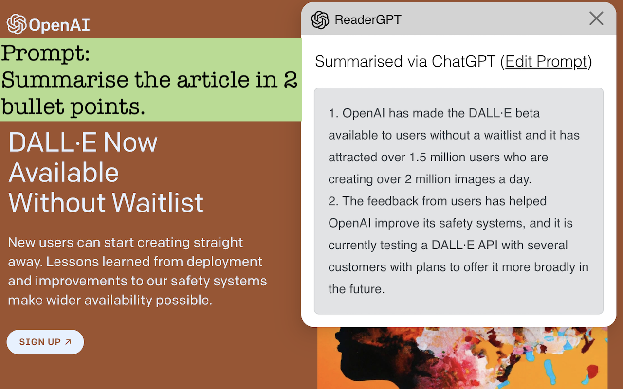 ReaderGPT: ChatGPT based Web Page Summariser chrome谷歌浏览器插件_扩展第4张截图