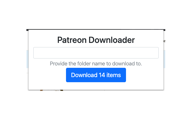 Patreon Downloader chrome谷歌浏览器插件_扩展第1张截图