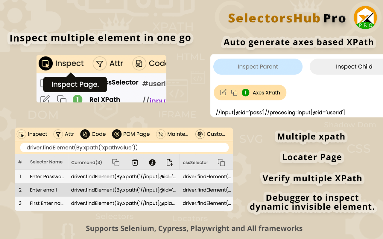 SelectorsHub Pro chrome谷歌浏览器插件_扩展第5张截图