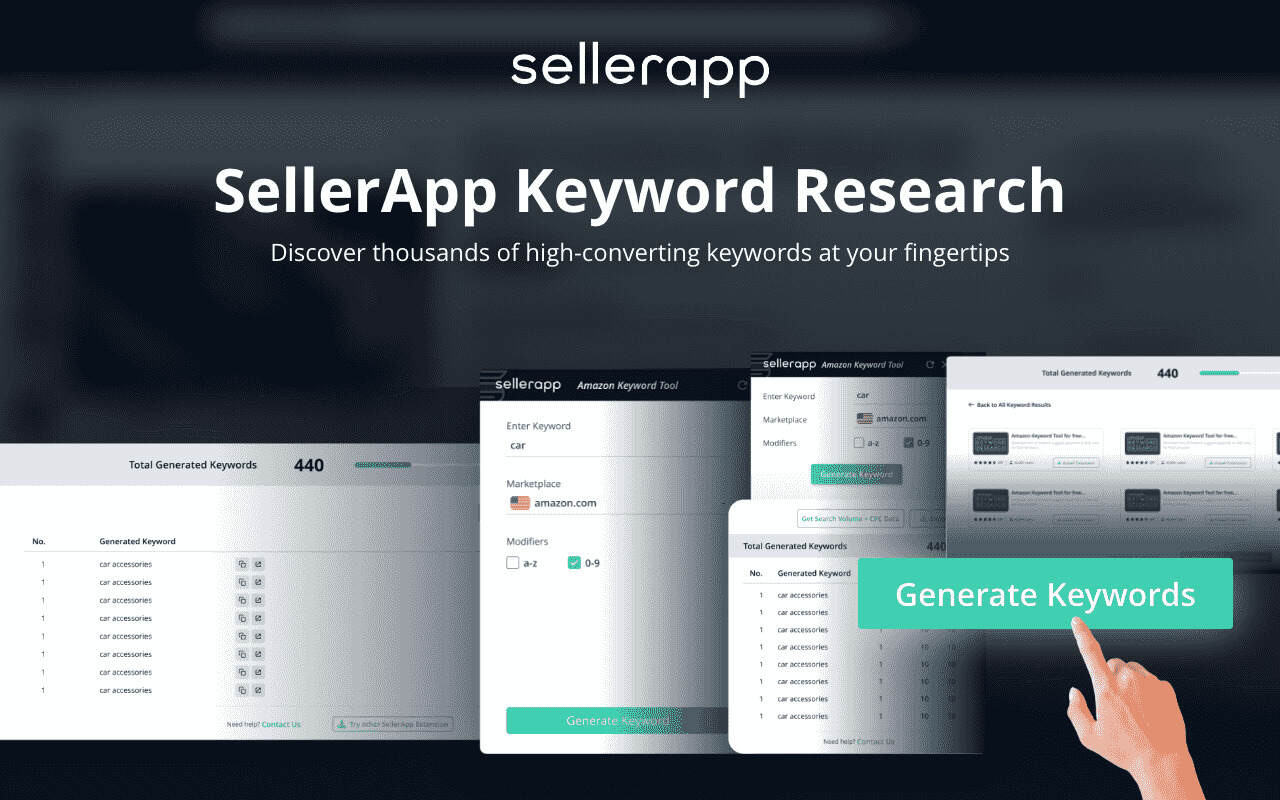 Amazon Keyword Tool for free: SellerApp chrome谷歌浏览器插件_扩展第1张截图