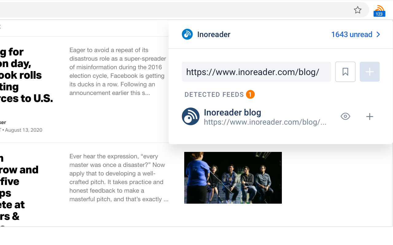 RSS Reader Extension (by Inoreader) chrome谷歌浏览器插件_扩展第2张截图