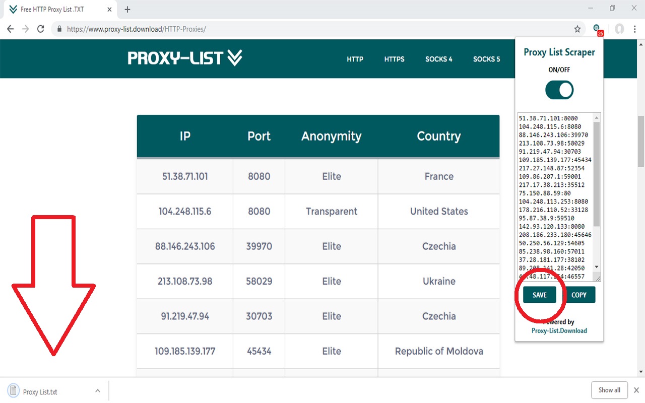 Proxy List Scraper chrome谷歌浏览器插件_扩展第6张截图