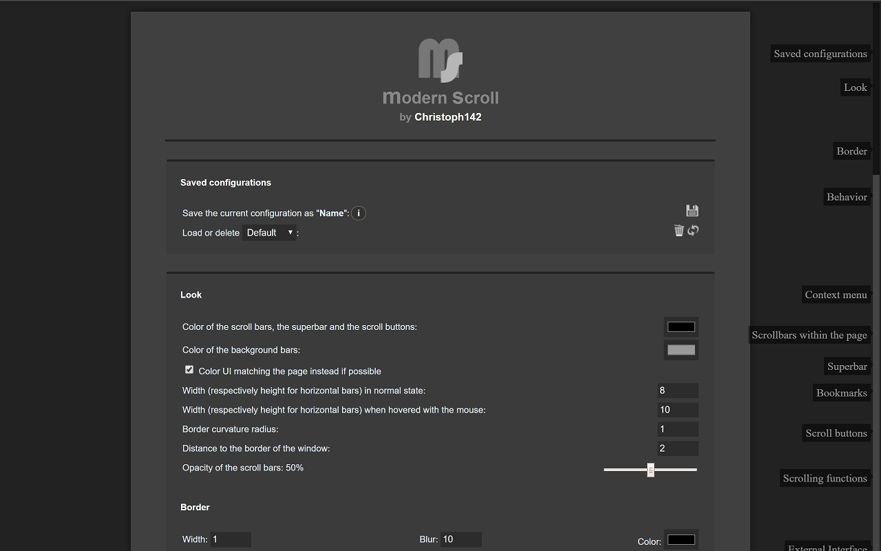 modern scroll chrome谷歌浏览器插件_扩展第1张截图