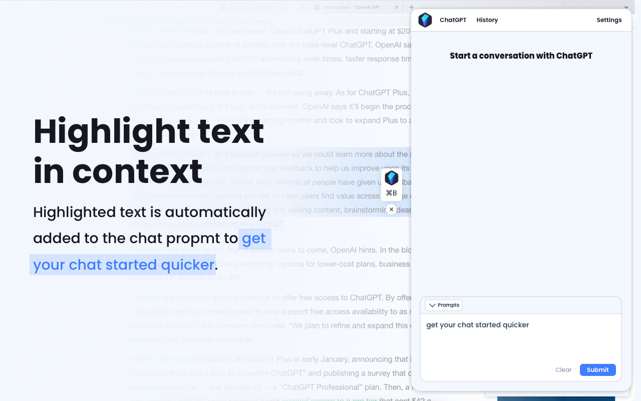 Blixem | ChatGPT conversational sidebar chrome谷歌浏览器插件_扩展第5张截图