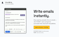 Ghostwrite: ChatGPT Email Assistant chrome谷歌浏览器插件_扩展第8张截图