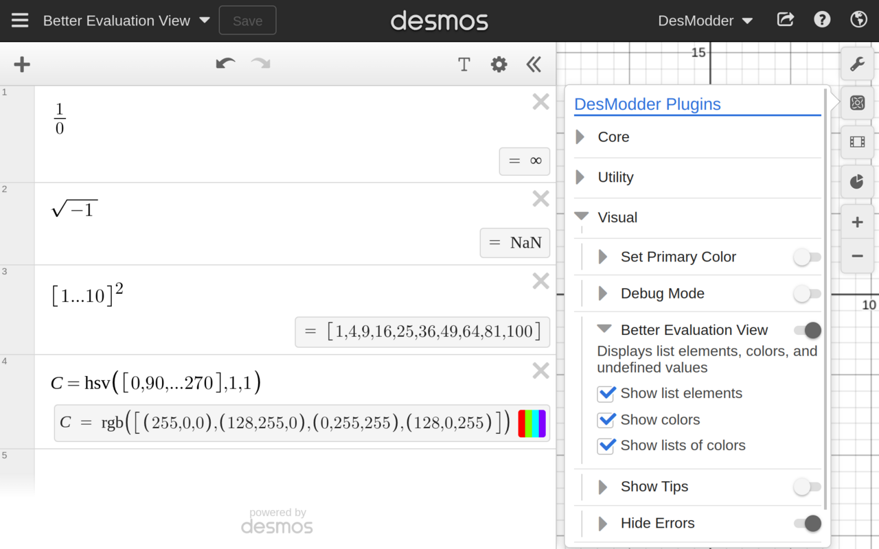 DesModder for Desmos chrome谷歌浏览器插件_扩展第7张截图