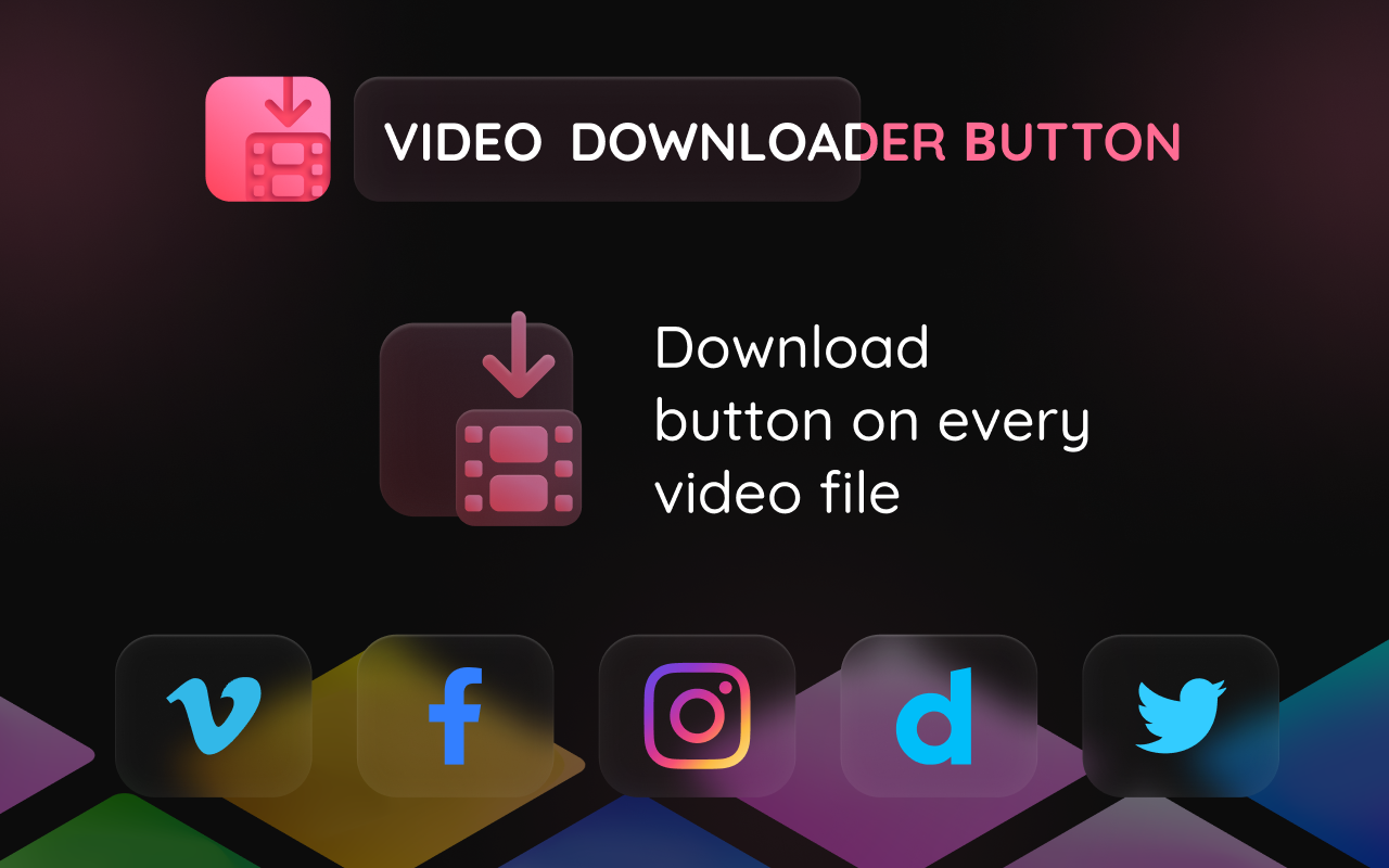 Video Downloader Button chrome谷歌浏览器插件_扩展第1张截图