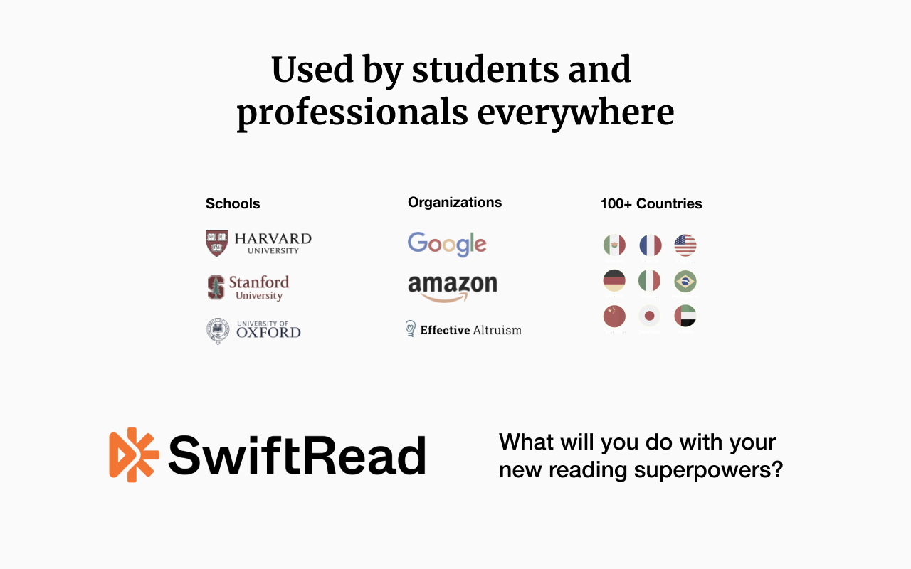 SwiftRead - read faster, learn more chrome谷歌浏览器插件_扩展第1张截图