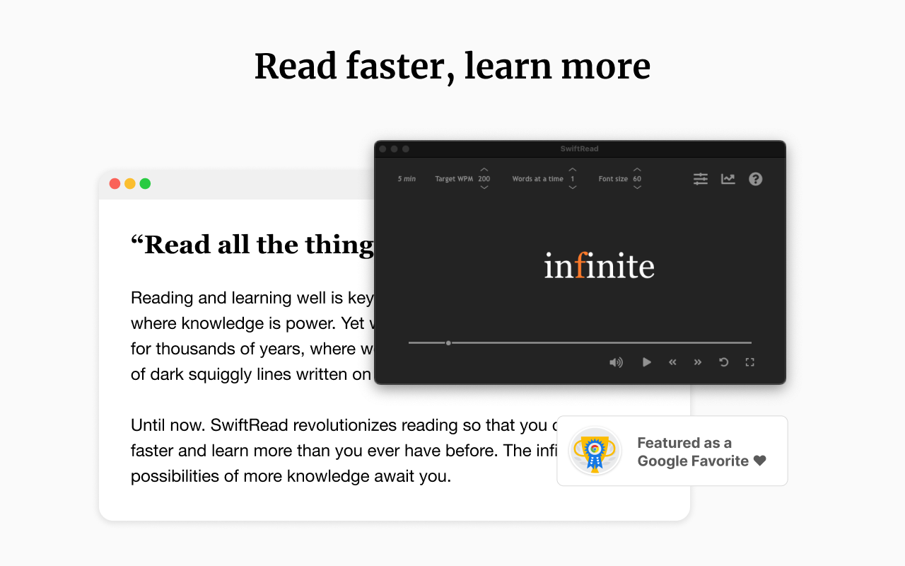 SwiftRead - read faster, learn more chrome谷歌浏览器插件_扩展第4张截图