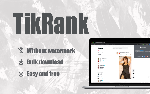 Tikrank - Video Downloader without watermark chrome谷歌浏览器插件_扩展第4张截图