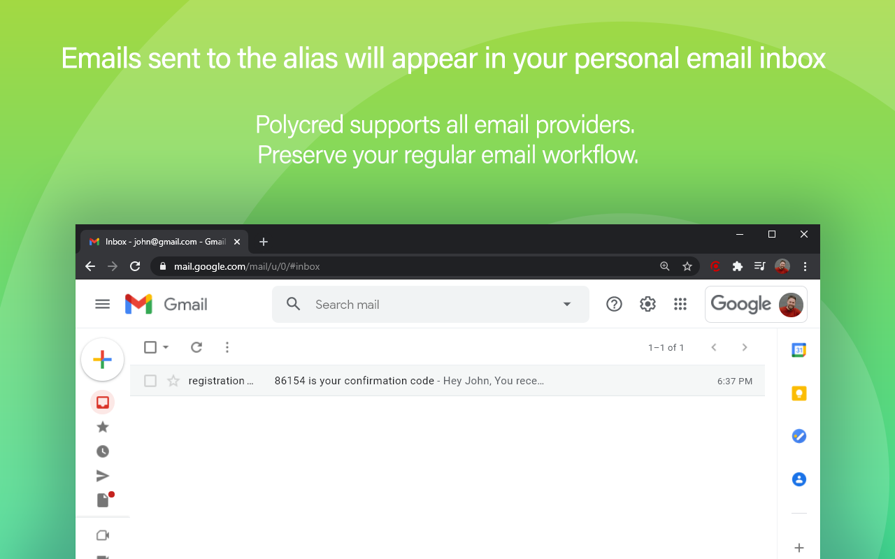 Polycred: Email Alias Generator & Manager chrome谷歌浏览器插件_扩展第3张截图