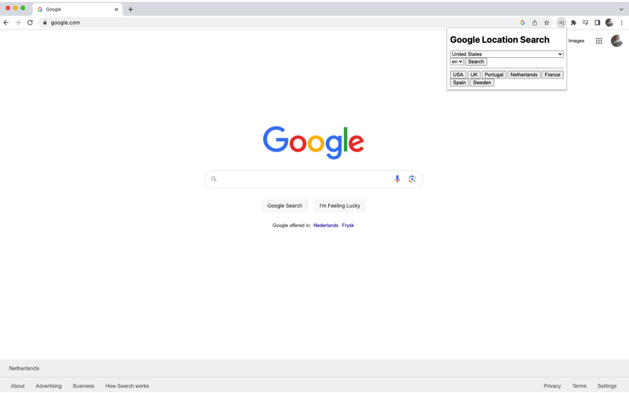 Google Search Location Changer chrome谷歌浏览器插件_扩展第1张截图