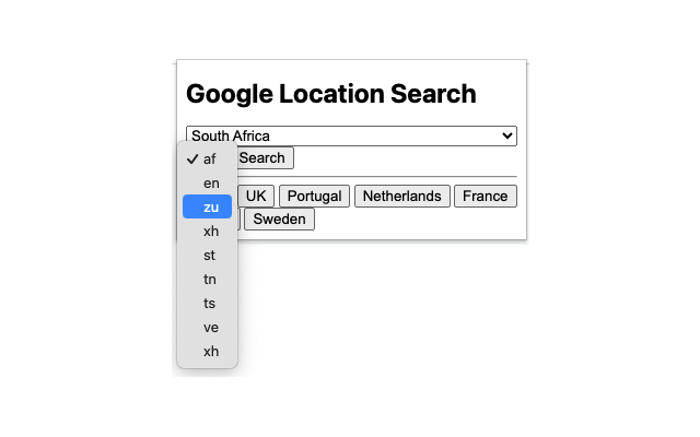 Google Search Location Changer chrome谷歌浏览器插件_扩展第5张截图