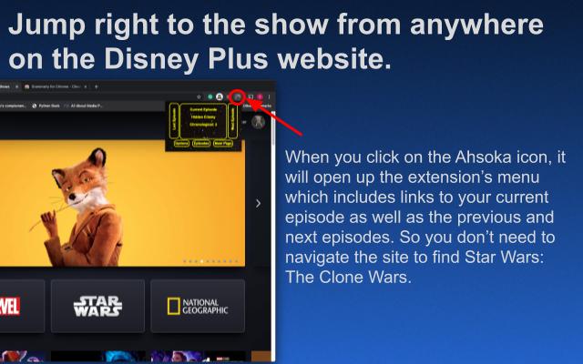 Star Wars Clone Wars Chronological Disney+ chrome谷歌浏览器插件_扩展第4张截图