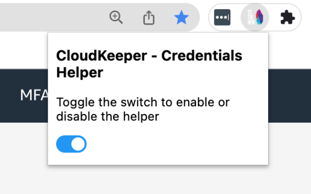 CloudKeeper - Credential Helper chrome谷歌浏览器插件_扩展第1张截图