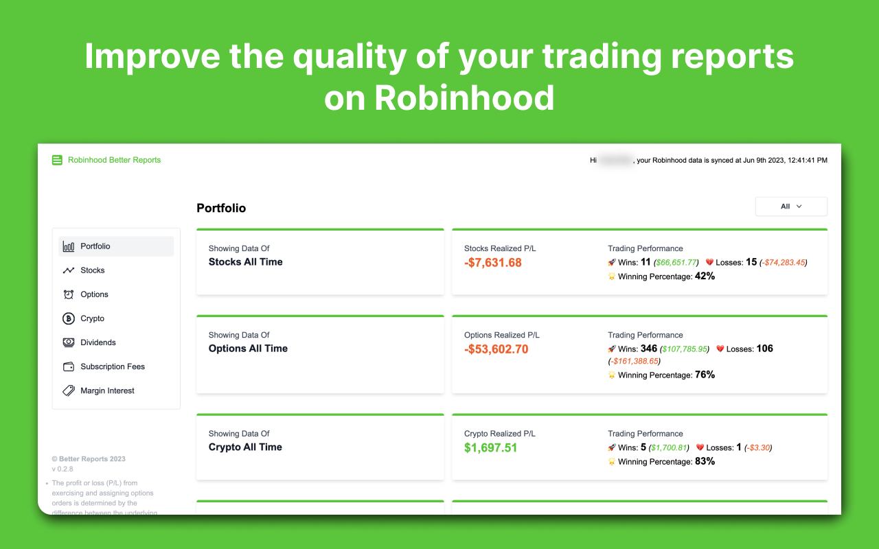 Robinhood Better Reports chrome谷歌浏览器插件_扩展第4张截图