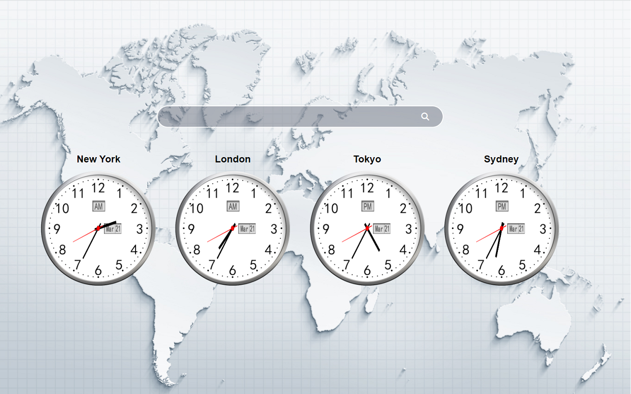 Global Clock chrome谷歌浏览器插件_扩展第1张截图