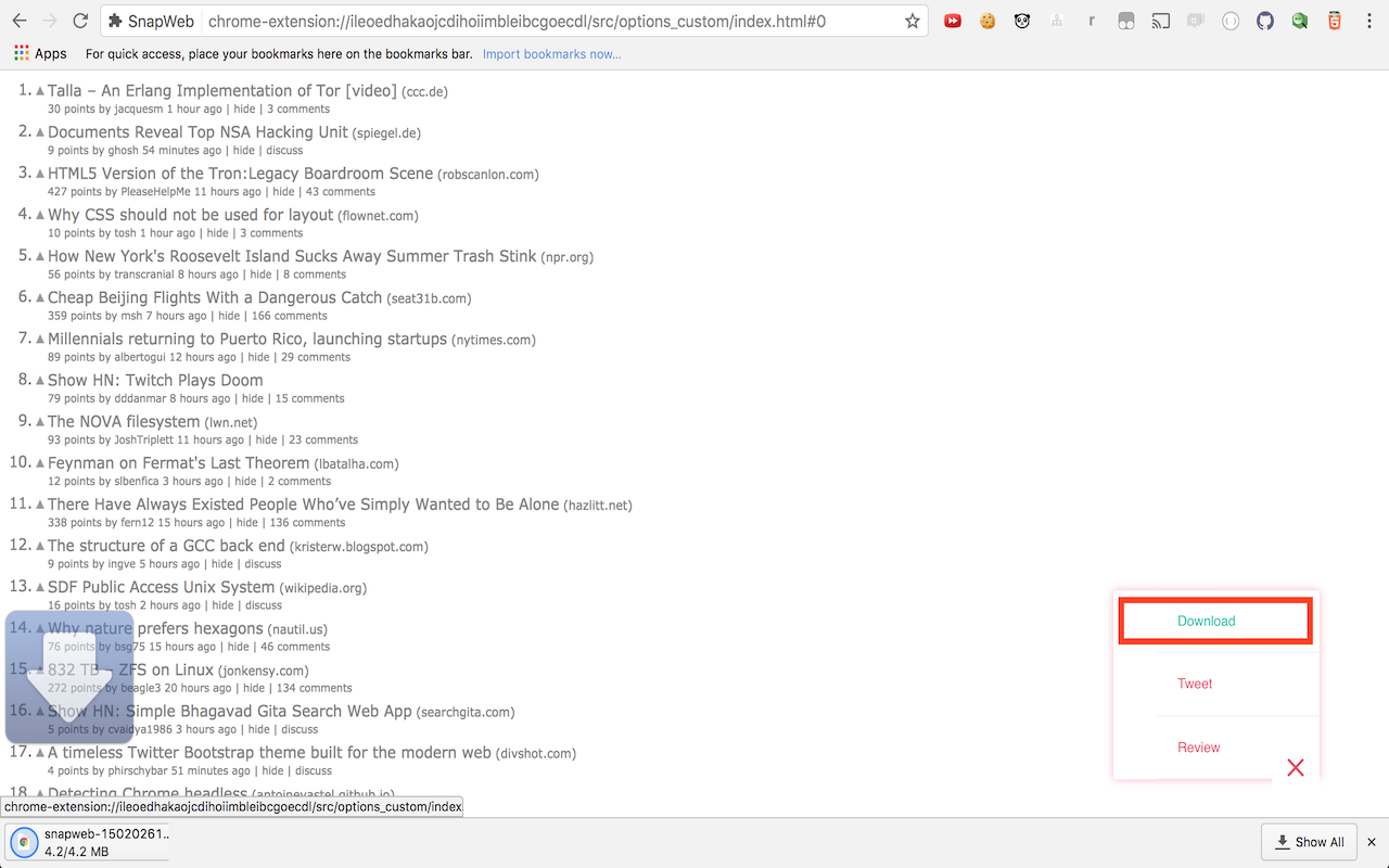 SnapWeb chrome谷歌浏览器插件_扩展第6张截图