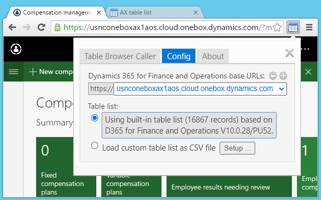 Table Browser Caller for D365FO chrome谷歌浏览器插件_扩展第4张截图