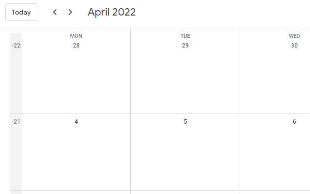 Custom Week Number - Google Calendar chrome谷歌浏览器插件_扩展第4张截图