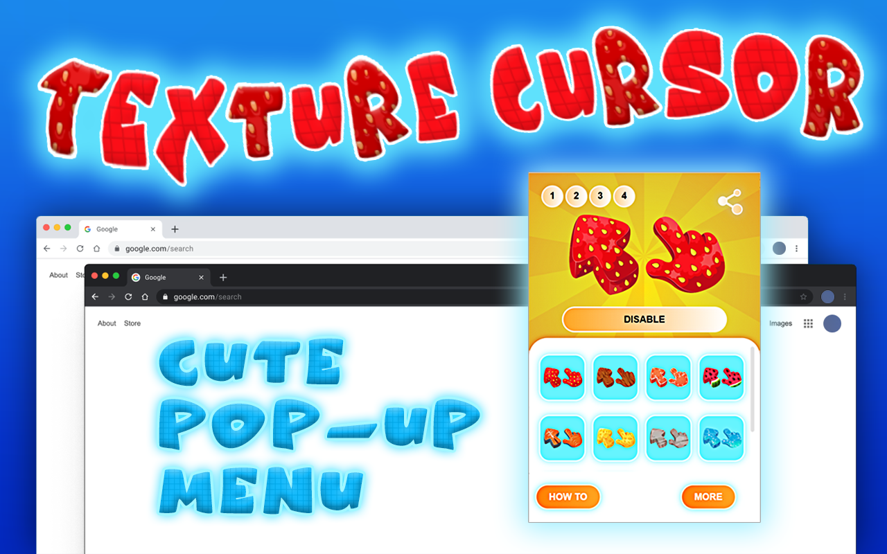 Texture Cursors - Mouse Cursors chrome谷歌浏览器插件_扩展第1张截图