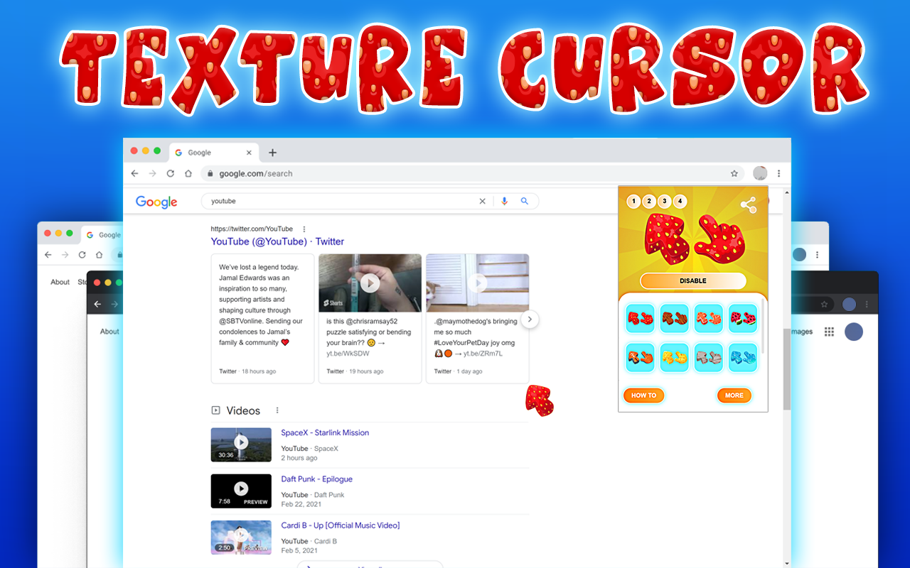 Texture Cursors - Mouse Cursors chrome谷歌浏览器插件_扩展第6张截图