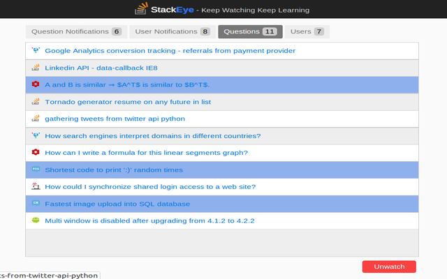 StackEye chrome谷歌浏览器插件_扩展第2张截图