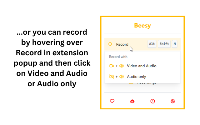 Beesy: Record Google Meets chrome谷歌浏览器插件_扩展第8张截图