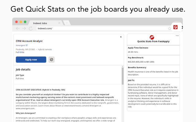 FastApply: Job Search Assistant chrome谷歌浏览器插件_扩展第1张截图