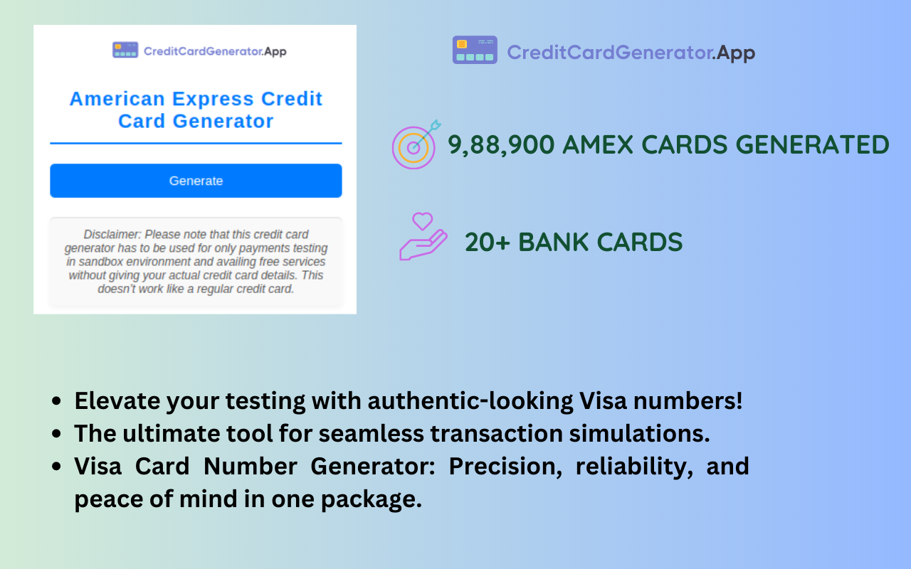 American Express Credit Card Generator chrome谷歌浏览器插件_扩展第1张截图